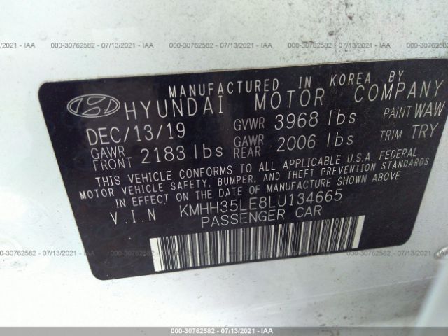 Photo 8 VIN: KMHH35LE8LU134665 - HYUNDAI ELANTRA GT 