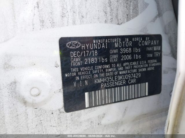 Photo 8 VIN: KMHH35LE9KU097429 - HYUNDAI ELANTRA GT 