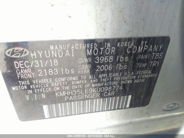 Photo 8 VIN: KMHH35LE9KU098774 - HYUNDAI ELANTRA GT 