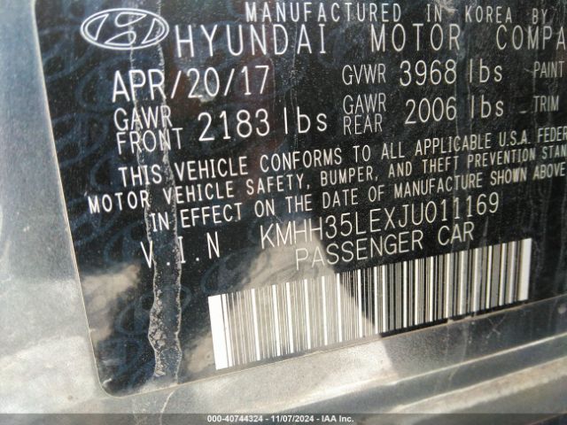 Photo 8 VIN: KMHH35LEXJU011169 - HYUNDAI ELANTRA GT 