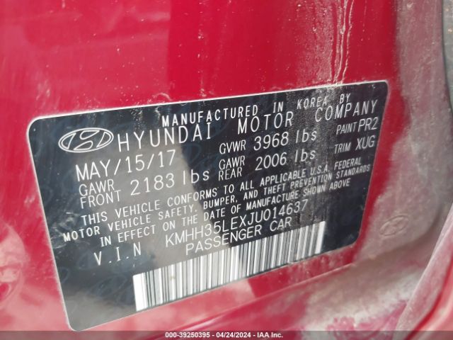 Photo 8 VIN: KMHH35LEXJU014637 - HYUNDAI ELANTRA GT 