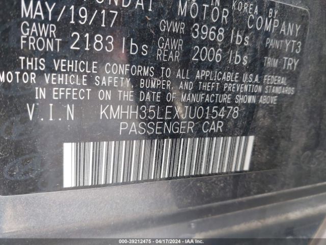 Photo 8 VIN: KMHH35LEXJU015478 - HYUNDAI ELANTRA GT 