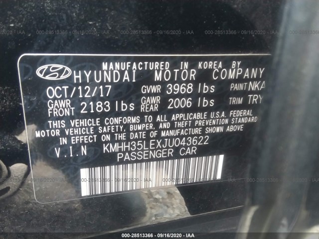 Photo 8 VIN: KMHH35LEXJU043622 - HYUNDAI ELANTRA GT 