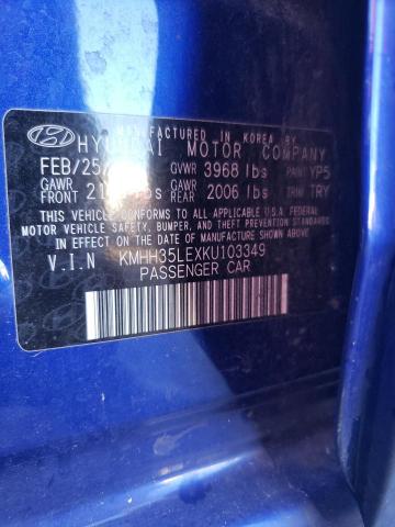 Photo 9 VIN: KMHH35LEXKU103349 - HYUNDAI ELANTRA GT 