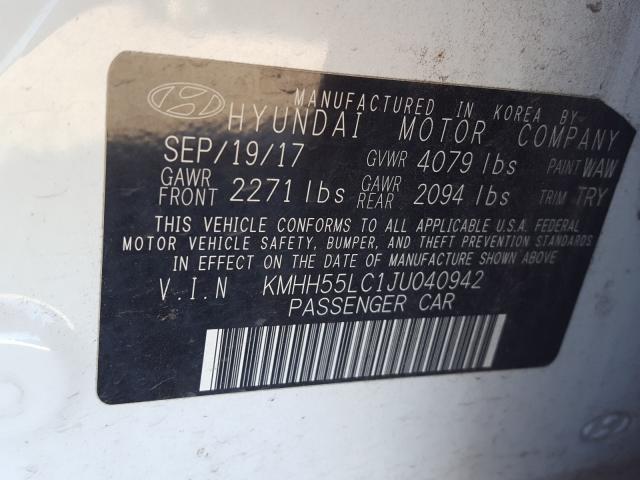 Photo 9 VIN: KMHH55LC1JU040942 - HYUNDAI ELANTRA GT 