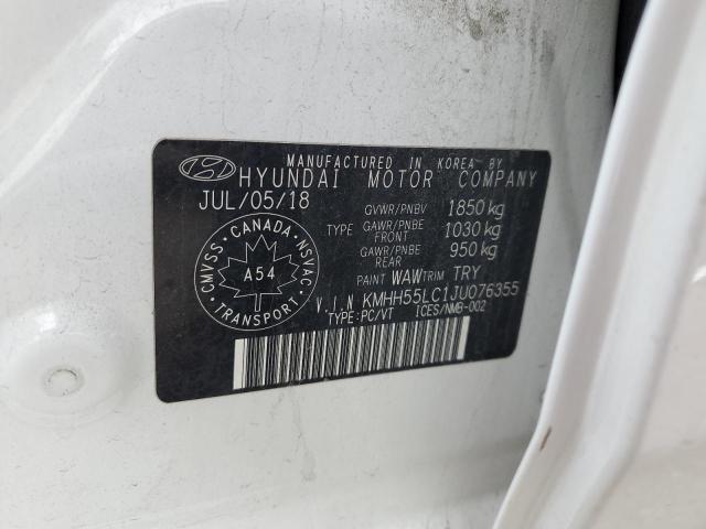 Photo 12 VIN: KMHH55LC1JU076355 - HYUNDAI ELANTRA GT 