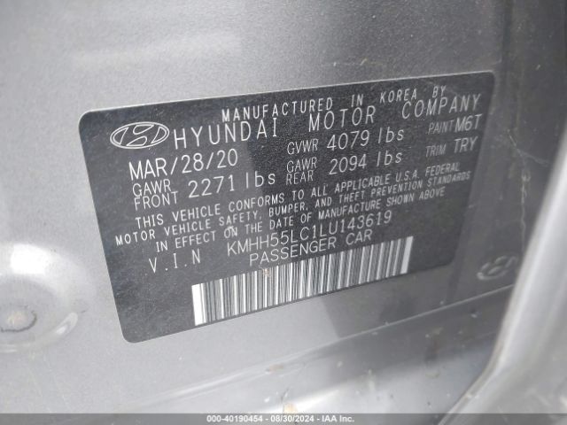 Photo 8 VIN: KMHH55LC1LU143619 - HYUNDAI ELANTRA GT 