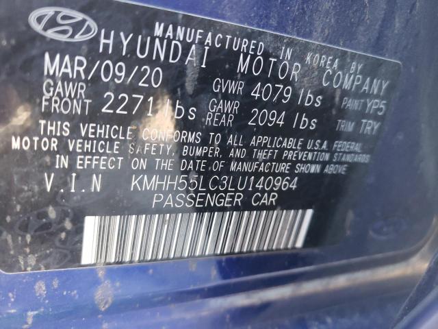 Photo 12 VIN: KMHH55LC3LU140964 - HYUNDAI ELANTRA GT 