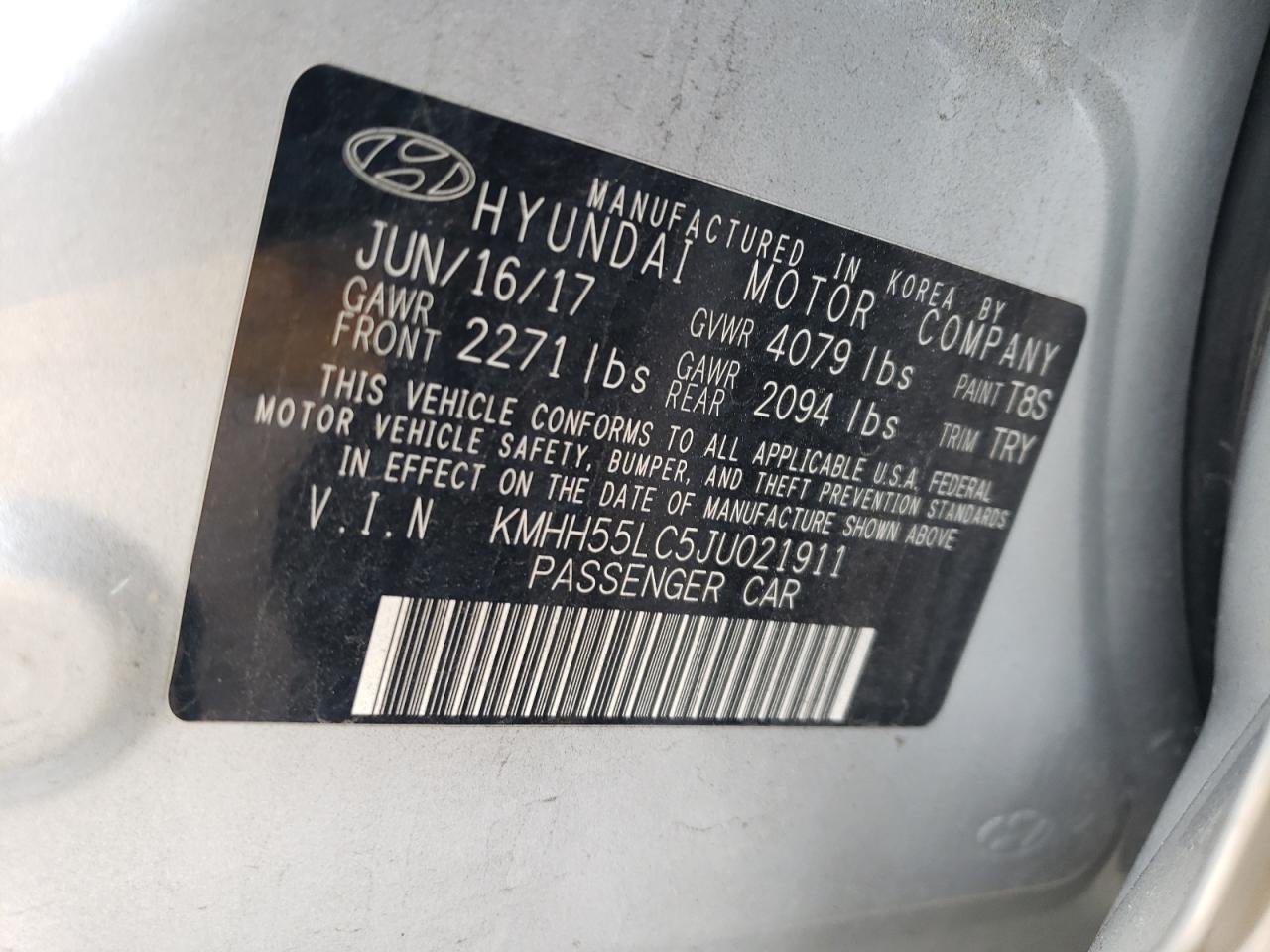 Photo 11 VIN: KMHH55LC5JU021911 - HYUNDAI ELANTRA 