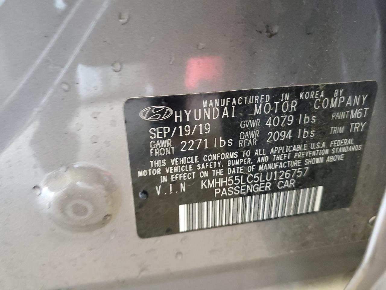 Photo 11 VIN: KMHH55LC5LU126757 - HYUNDAI ELANTRA 