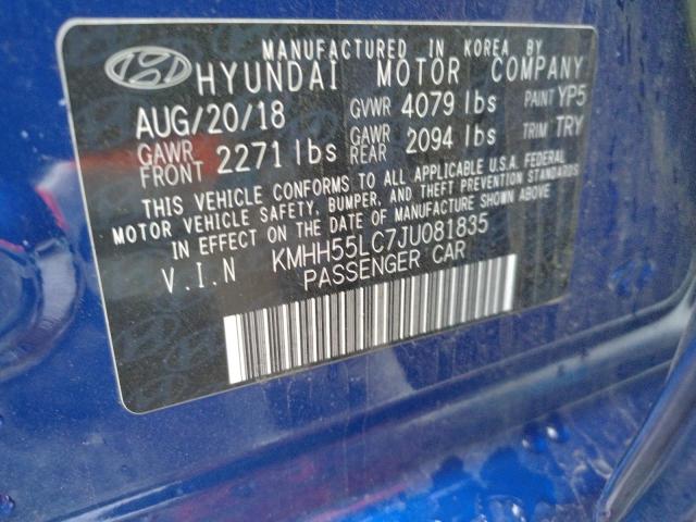 Photo 11 VIN: KMHH55LC7JU081835 - HYUNDAI ELANTRA GT 