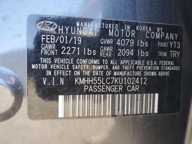 Photo 11 VIN: KMHH55LC7KU102412 - HYUNDAI ELANTRA 