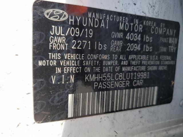 Photo 11 VIN: KMHH55LC8LU119981 - HYUNDAI ELANTRA 