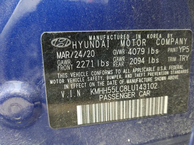 Photo 9 VIN: KMHH55LC8LU143102 - HYUNDAI ELANTRA GT 