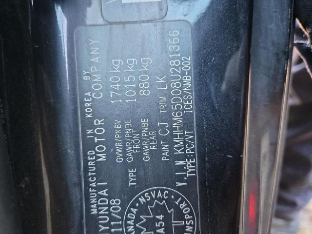 Photo 11 VIN: KMHHM65D08U281366 - HYUNDAI TIBURON GS 