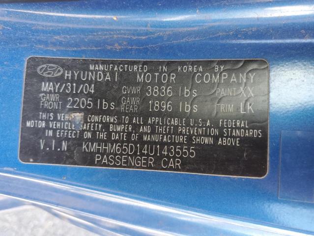 Photo 11 VIN: KMHHM65D14U143555 - HYUNDAI TIBURON 