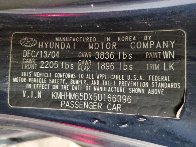 Photo 11 VIN: KMHHM65DX5U166396 - HYUNDAI TIBURON 