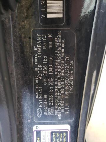 Photo 11 VIN: KMHHM66D18U295176 - HYUNDAI TIBURON 