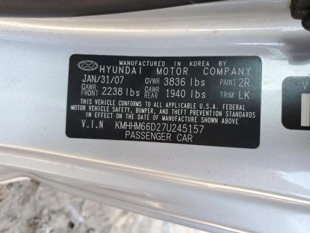 Photo 12 VIN: KMHHM66D27U245157 - HYUNDAI TIBURON 