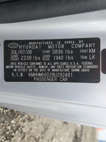 Photo 11 VIN: KMHHM66D28U292481 - HYUNDAI TIBURON 