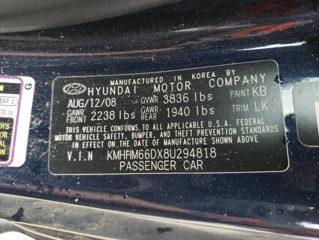 Photo 11 VIN: KMHHM66DX8U294818 - HYUNDAI TIBURON 