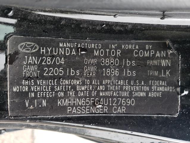 Photo 12 VIN: KMHHN65F64U127690 - HYUNDAI TIBURON GT 