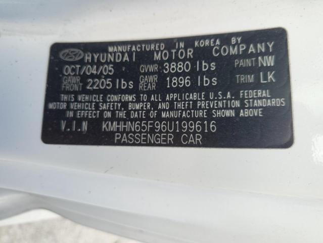 Photo 11 VIN: KMHHN65F96U199616 - HYUNDAI TIBURON 