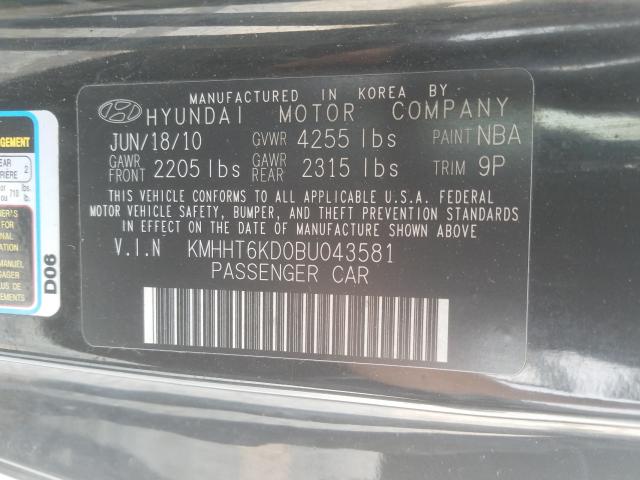 Photo 9 VIN: KMHHT6KD0BU043581 - HYUNDAI GENESIS CO 