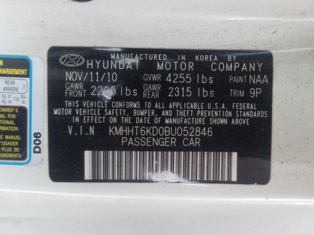 Photo 9 VIN: KMHHT6KD0BU052846 - HYUNDAI GENESIS CO 