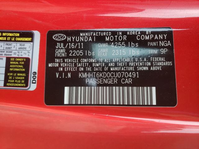 Photo 9 VIN: KMHHT6KD0CU070491 - HYUNDAI GENESIS CO 