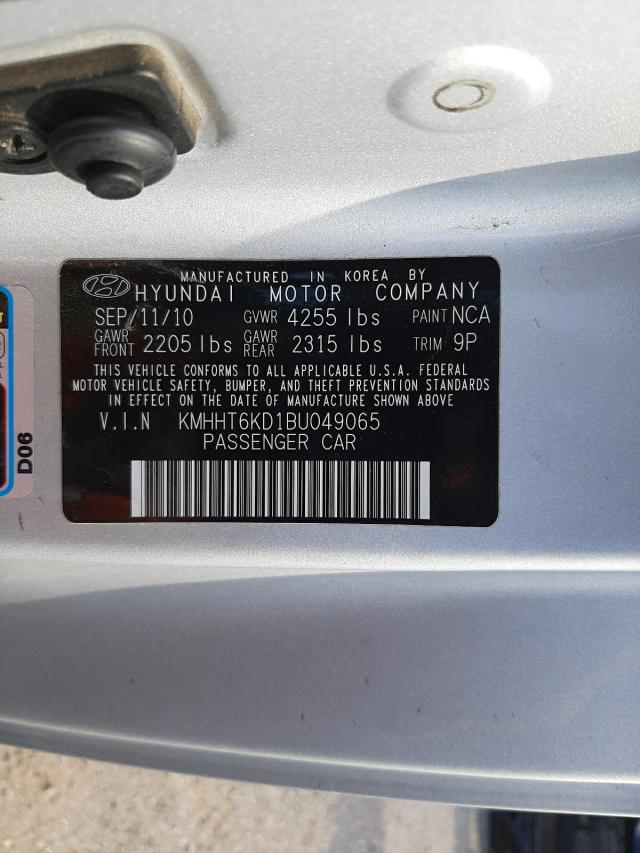 Photo 9 VIN: KMHHT6KD1BU049065 - HYUNDAI GENESIS CO 