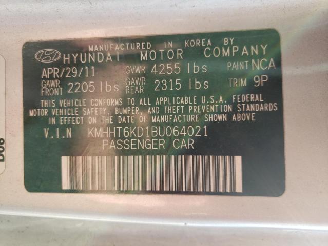 Photo 9 VIN: KMHHT6KD1BU064021 - HYUNDAI GENESIS CO 