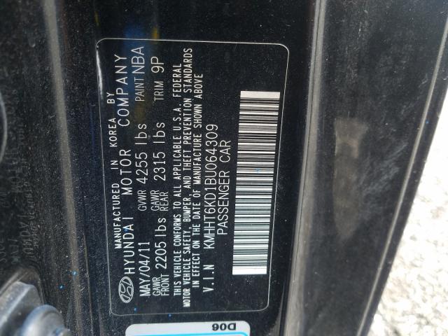 Photo 9 VIN: KMHHT6KD1BU064309 - HYUNDAI GENESIS CO 