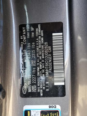 Photo 11 VIN: KMHHT6KD1DU082828 - HYUNDAI GENESIS CO 