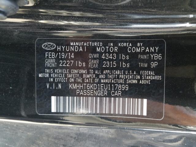 Photo 9 VIN: KMHHT6KD1EU117899 - HYUNDAI GENESIS CO 