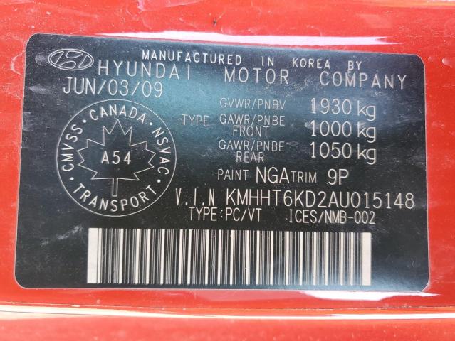 Photo 12 VIN: KMHHT6KD2AU015148 - HYUNDAI GENESIS 