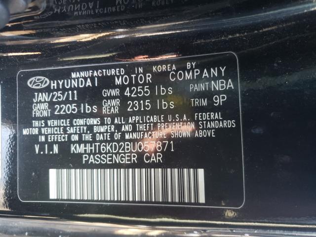 Photo 9 VIN: KMHHT6KD2BU057871 - HYUNDAI GENESIS CO 