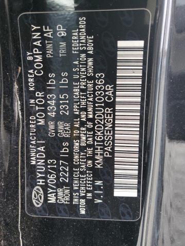 Photo 9 VIN: KMHHT6KD2DU103363 - HYUNDAI GENESIS CO 