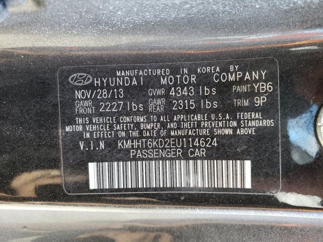 Photo 9 VIN: KMHHT6KD2EU114624 - HYUNDAI GENESIS CO 