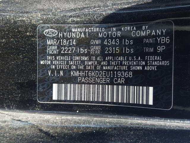 Photo 9 VIN: KMHHT6KD2EU119368 - HYUNDAI GENESIS CO 