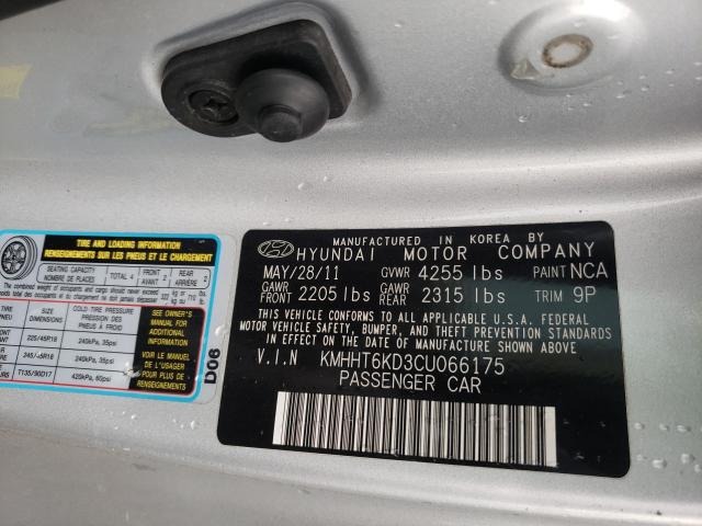 Photo 9 VIN: KMHHT6KD3CU066175 - HYUNDAI GENESIS CO 