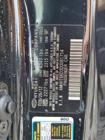 Photo 11 VIN: KMHHT6KD3DU081714 - HYUNDAI GENESIS CO 