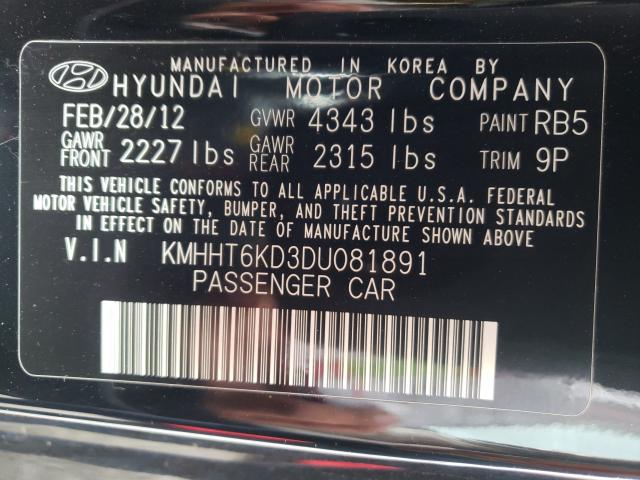 Photo 9 VIN: KMHHT6KD3DU081891 - HYUNDAI GENESIS CO 