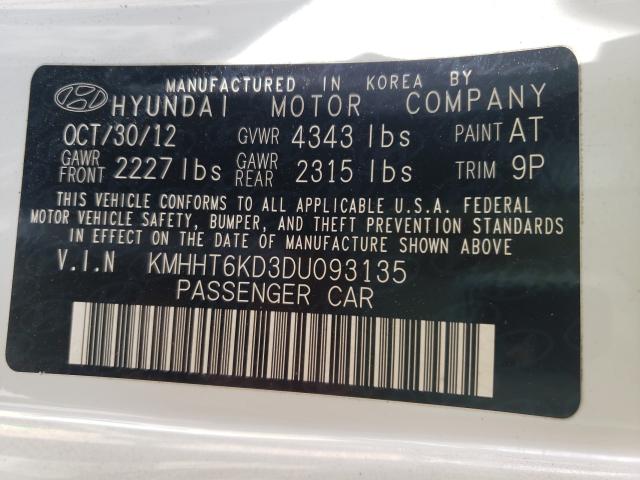 Photo 9 VIN: KMHHT6KD3DU093135 - HYUNDAI GENESIS CO 