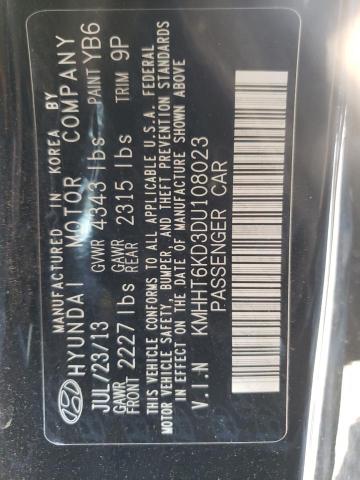 Photo 9 VIN: KMHHT6KD3DU108023 - HYUNDAI GENESIS CO 