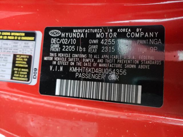 Photo 9 VIN: KMHHT6KD4BU054356 - HYUNDAI GENESIS CO 