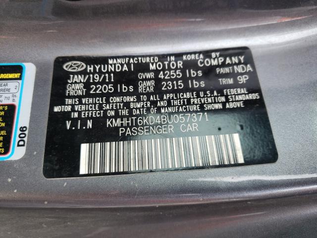 Photo 9 VIN: KMHHT6KD4BU057371 - HYUNDAI GENESIS CO 