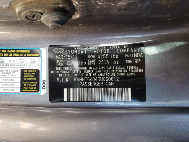 Photo 9 VIN: KMHHT6KD4BU060612 - HYUNDAI GENESIS CO 