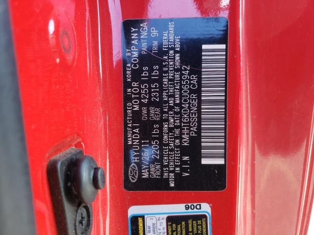 Photo 9 VIN: KMHHT6KD4CU065942 - HYUNDAI GENESIS CO 