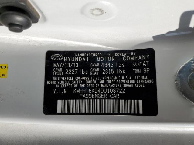 Photo 11 VIN: KMHHT6KD4DU103722 - HYUNDAI GENESIS CO 